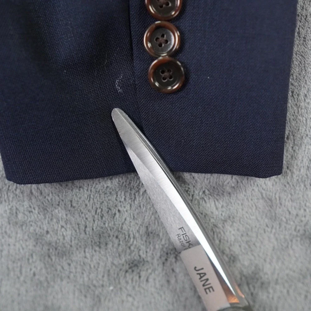 J Crew Ludlow Traveler Sport Coat Blazer 38R Navy Tollegno 1900 Wool Hopsack